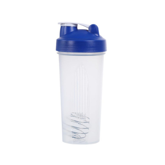 Large Protein Shaker Cups Clear Blue